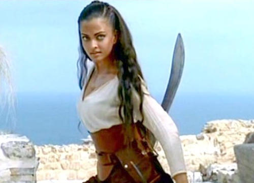  ass kicking warrior woman played by Indian beauty Aishwarya Rai